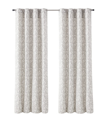 Cortina con ojales floral 145x300 cm